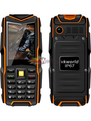 VKWorld New Stone V3 Orange ,3SIMGSM,Rugged Phone2,4'',IP68 Waterproof, 3000mAh, Powerbank, Ελληνικό μενού Κινητά Τηλέφωνα